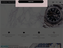 Tablet Screenshot of iconicwatches.co.uk